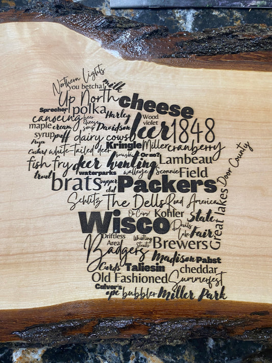 Engraved Funny Signs | Mother's Signs | Shark Coochie Board | I Only Smoke the Good Stuff | Live Edge Signs | Wisconsin Live Edge Signs
