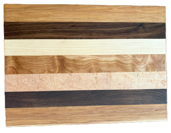 Cutting Board: Four Wood Charcuterie Board