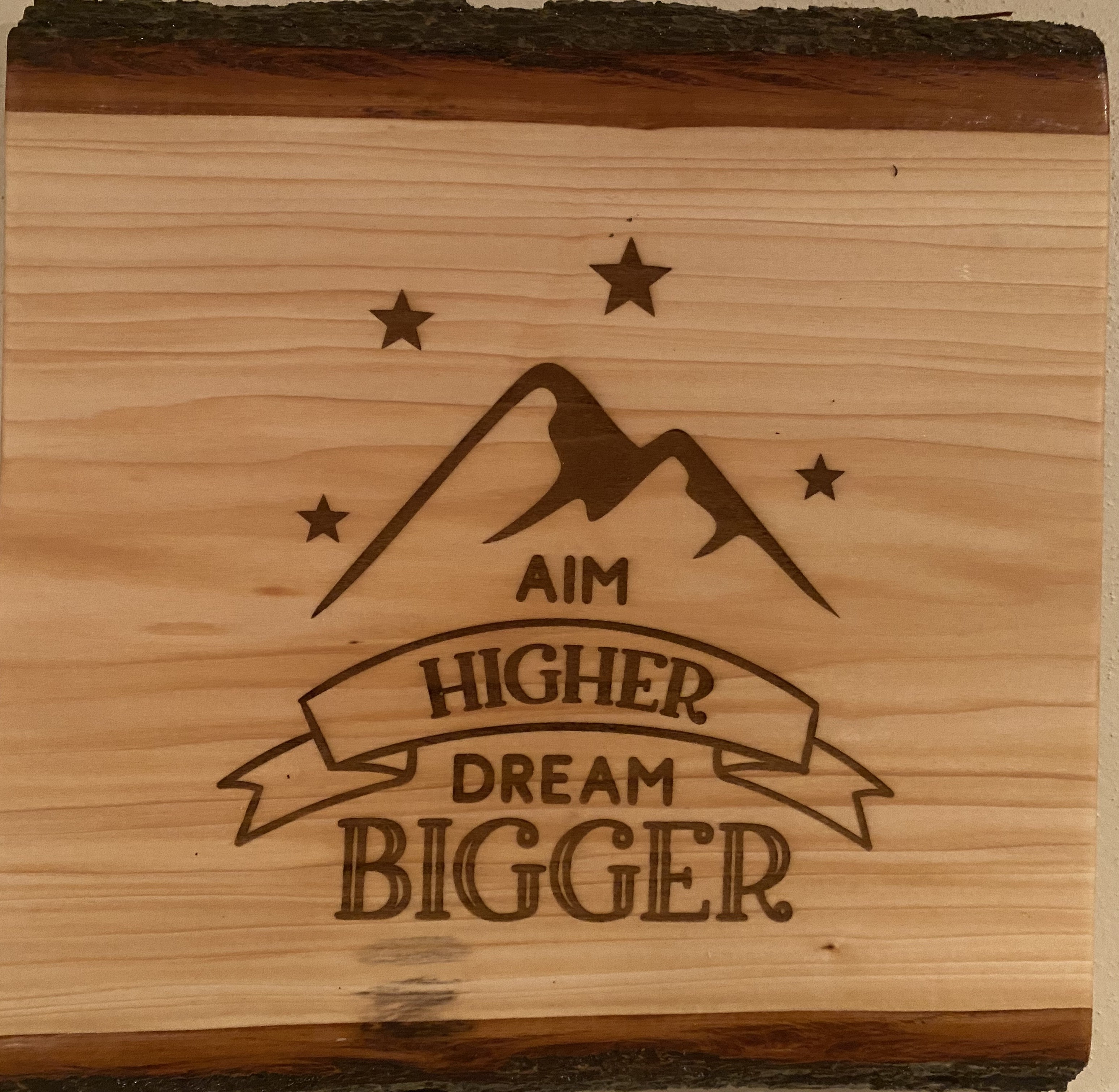 Engraved Funny Signs | Mother's Signs | Shark Coochie Board | I Only Smoke the Good Stuff | Live Edge Signs | Wisconsin Live Edge Signs