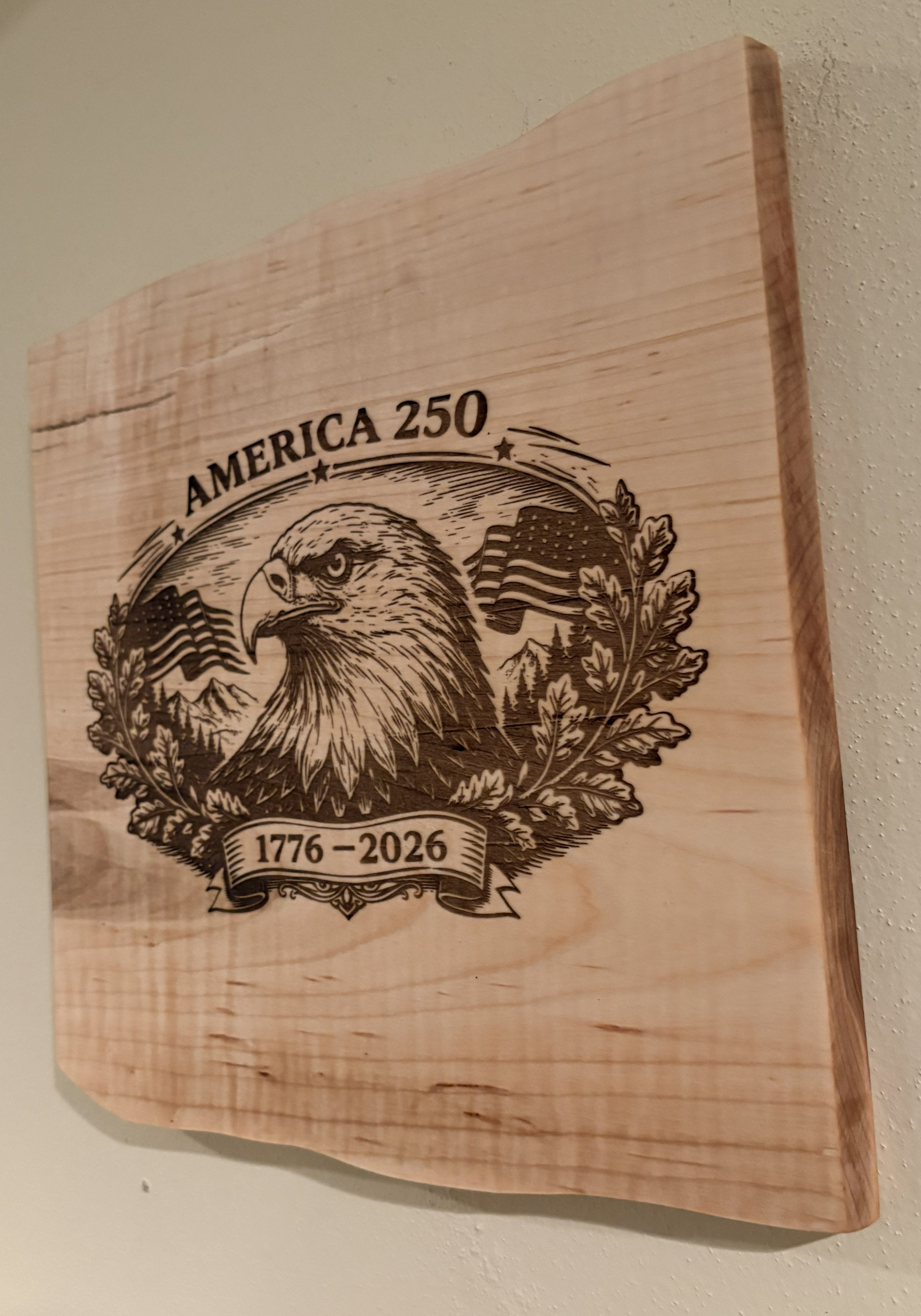 Live Edge America 250 Wall Art: Celebrating USA Birthday