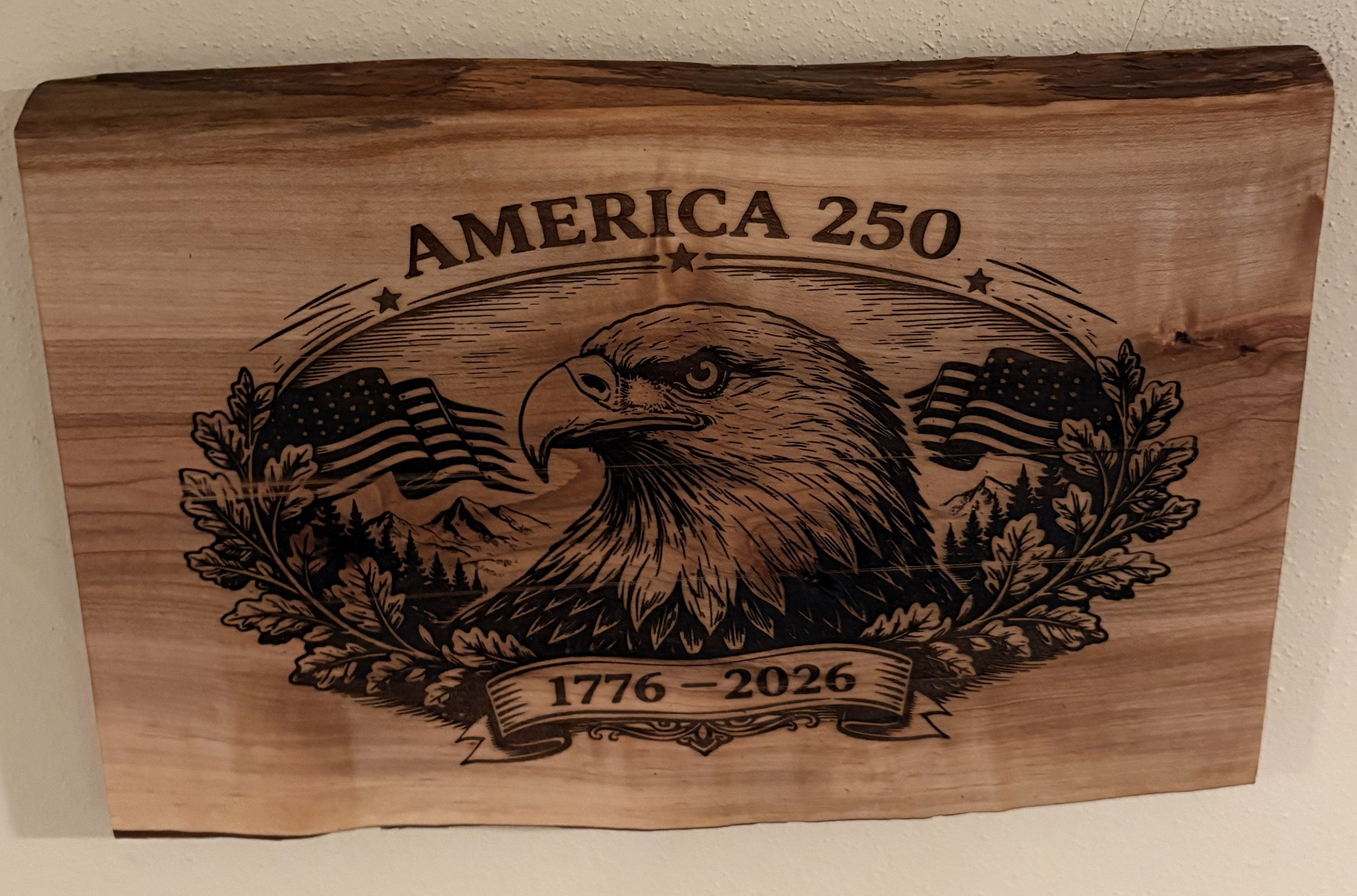 Live Edge America 250 Wall Art: Celebrating USA Birthday