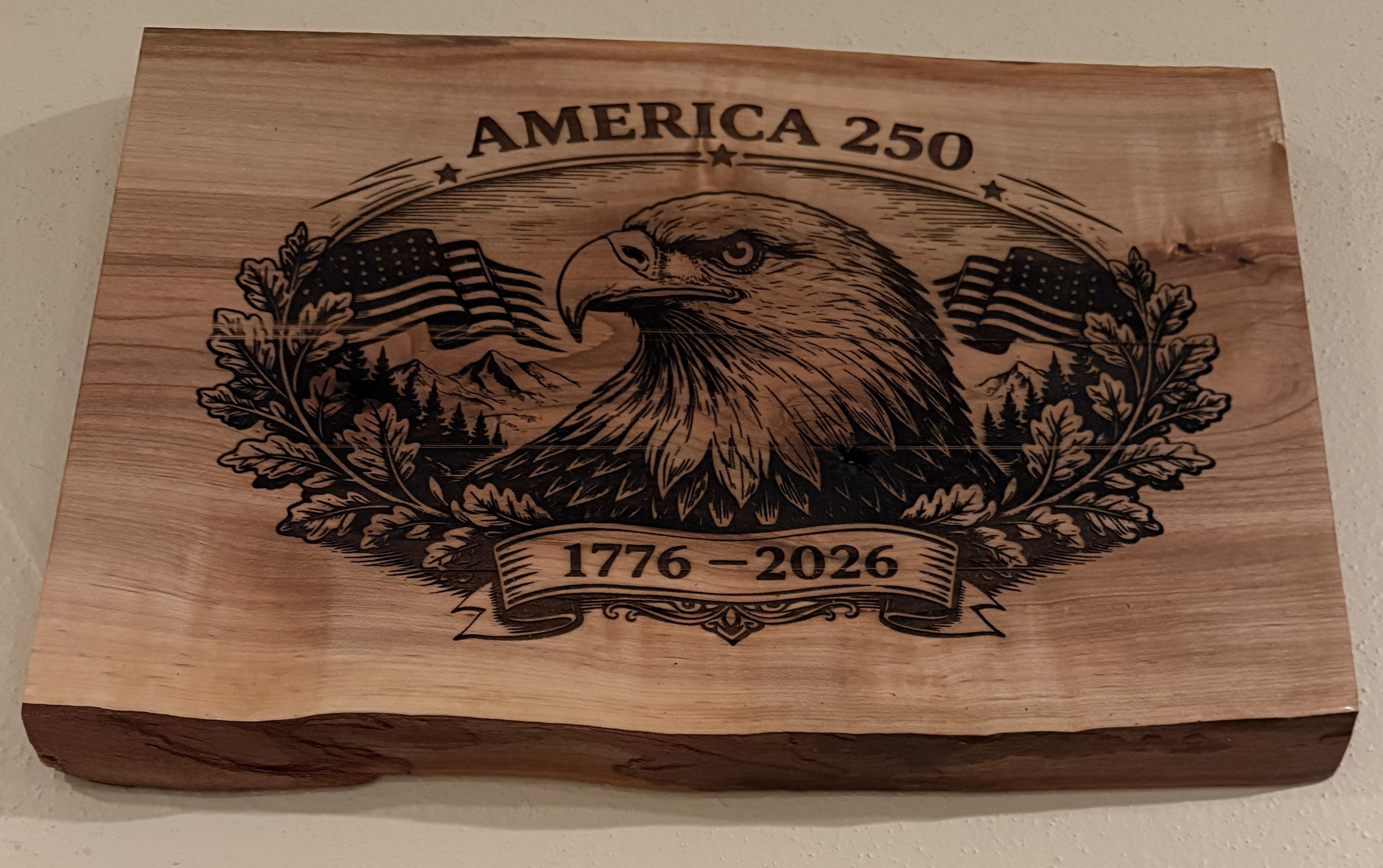 Live Edge America 250 Wall Art: Celebrating USA Birthday