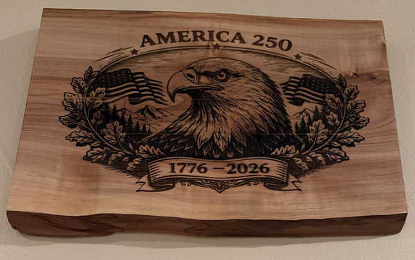 Live Edge America 250 Wall Art: Celebrating USA Birthday