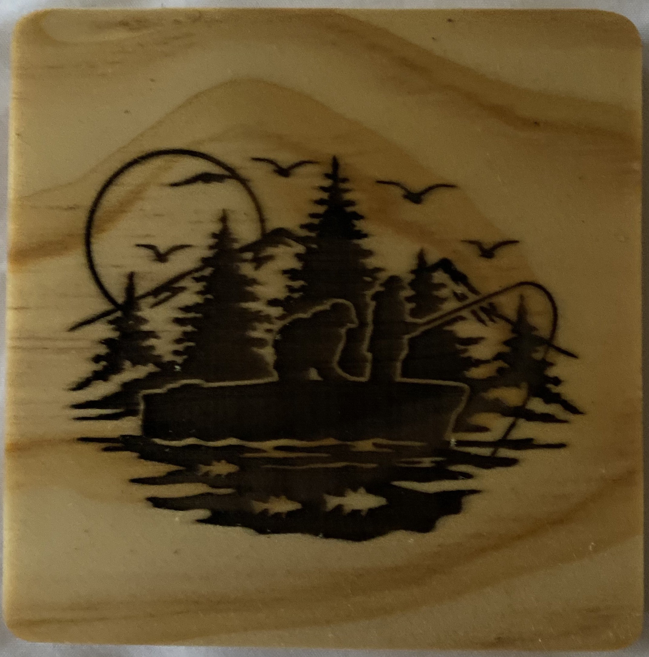 Wood Coasters | Bar Coasters | Deer Hunting Coasters | Duck Hunting Coasters | Fishing Coasters