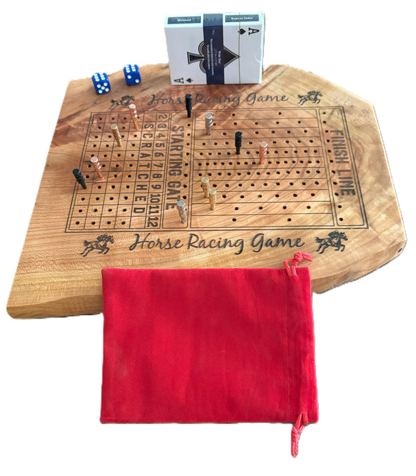 Live Edge Horse Racing Game | Engraved Horse Racing Game