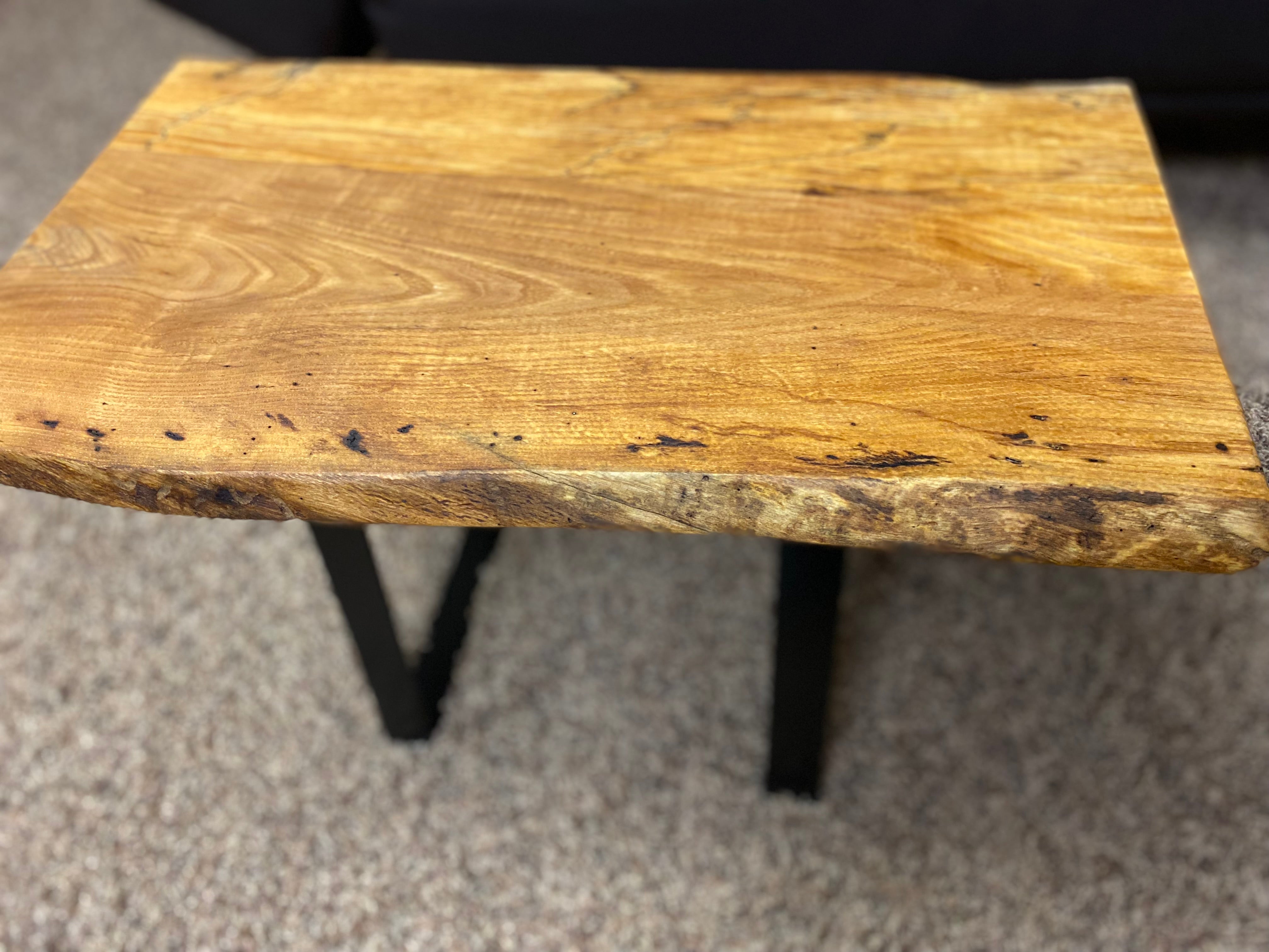 Handmade Live Edge End Table - Accent Table - Bedside Table - Side Table