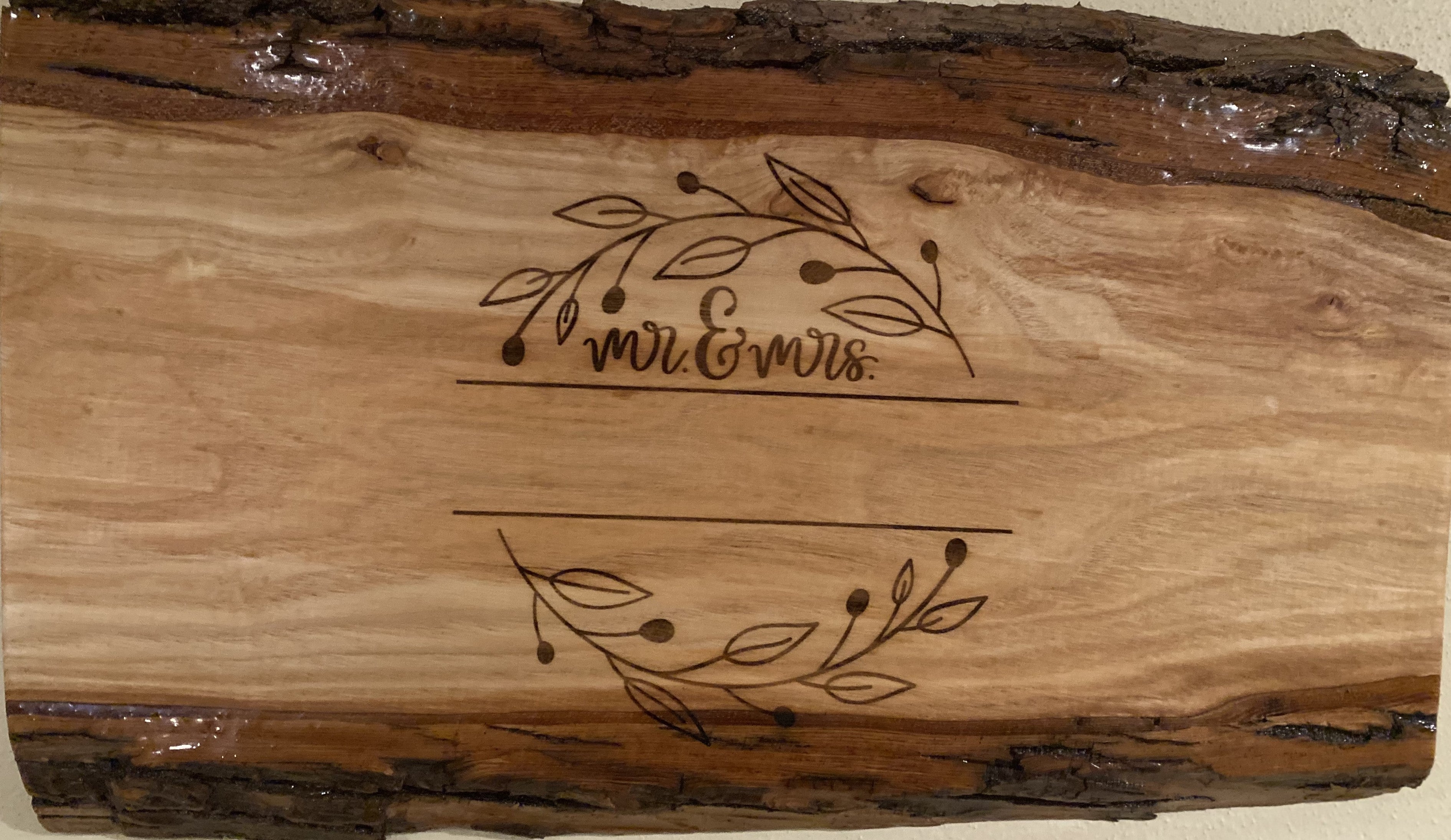 Wedding Sign | Wedding Gift | Live Edge Rustic Wedding Decorative Sign  | Live Edge Wall Art