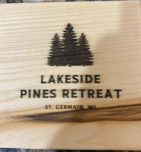 Custom 4" x 4" Wood Coasters - Use Your Design