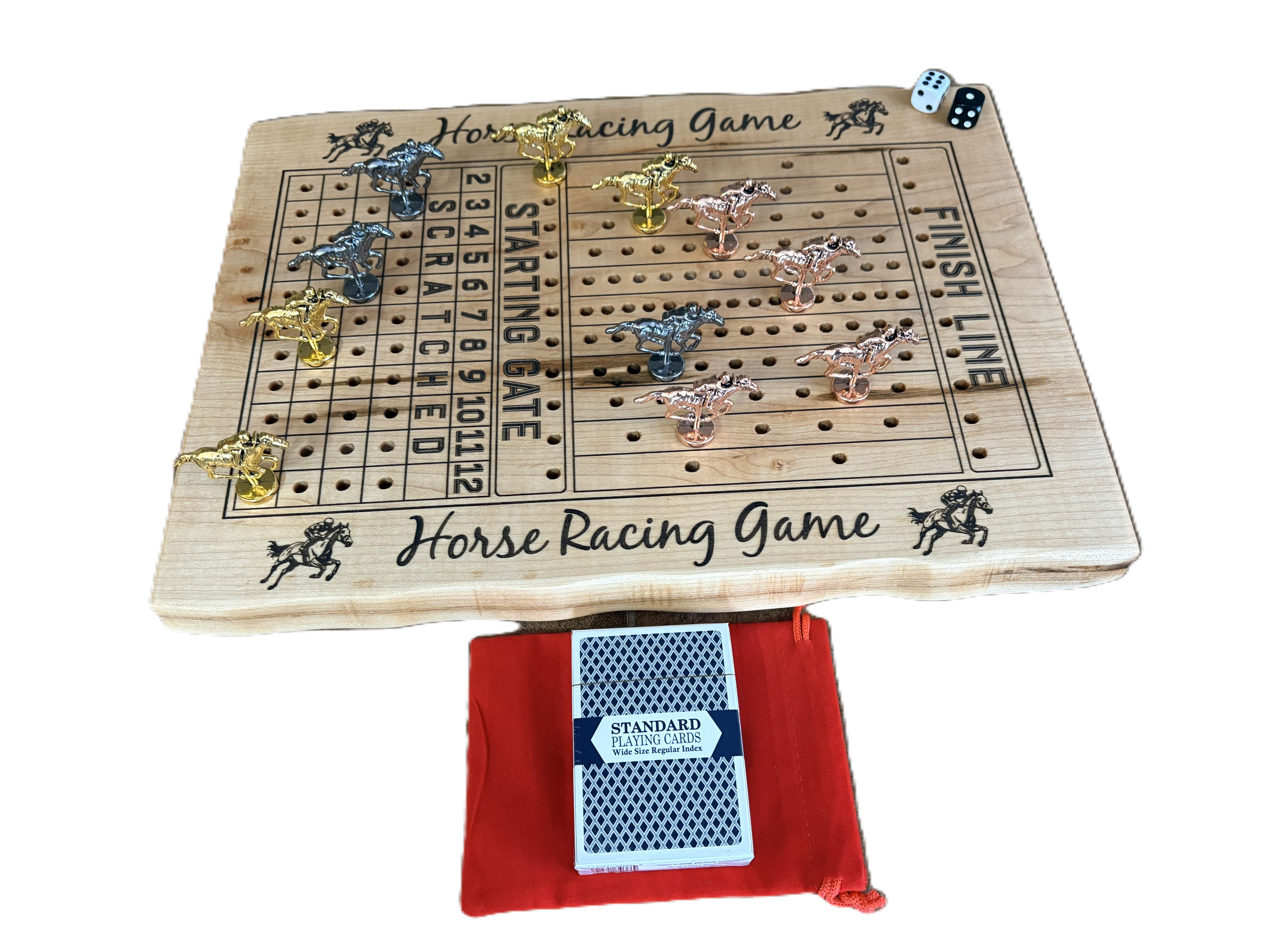 Live Edge Horse Racing Game | Engraved Horse Racing Game