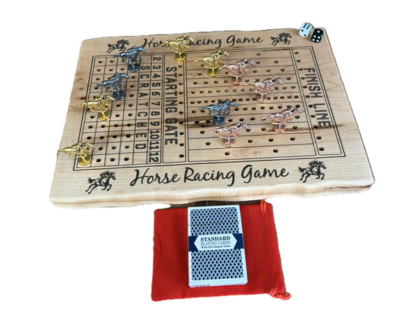 Live Edge Horse Racing Game | Engraved Horse Racing Game