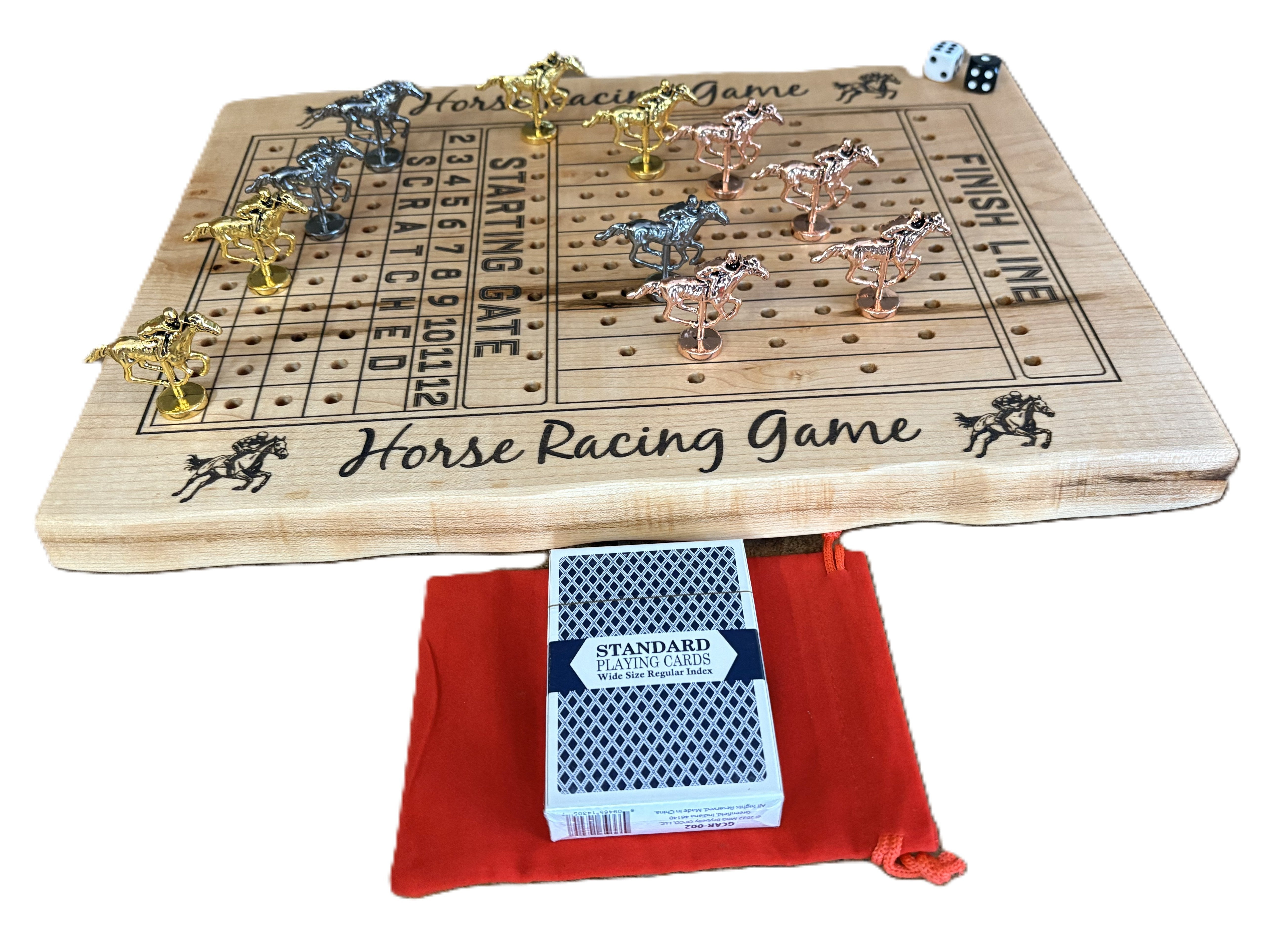 Live Edge Horse Racing Game | Engraved Horse Racing Game