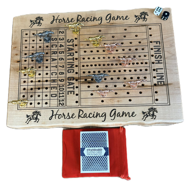 Live Edge Horse Racing Game | Engraved Horse Racing Game