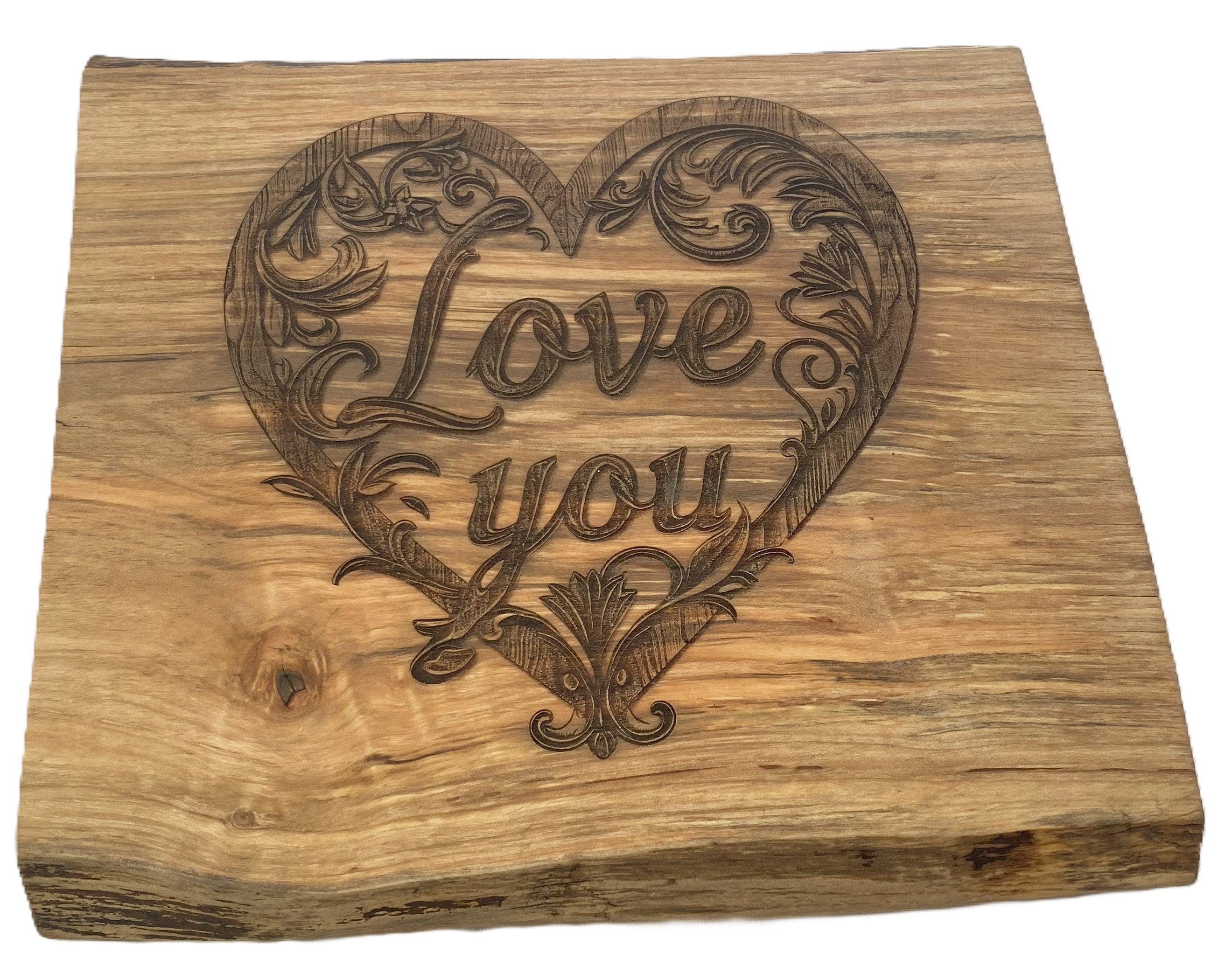 Love You Live Edge Cutting Board / Charcuterie Board