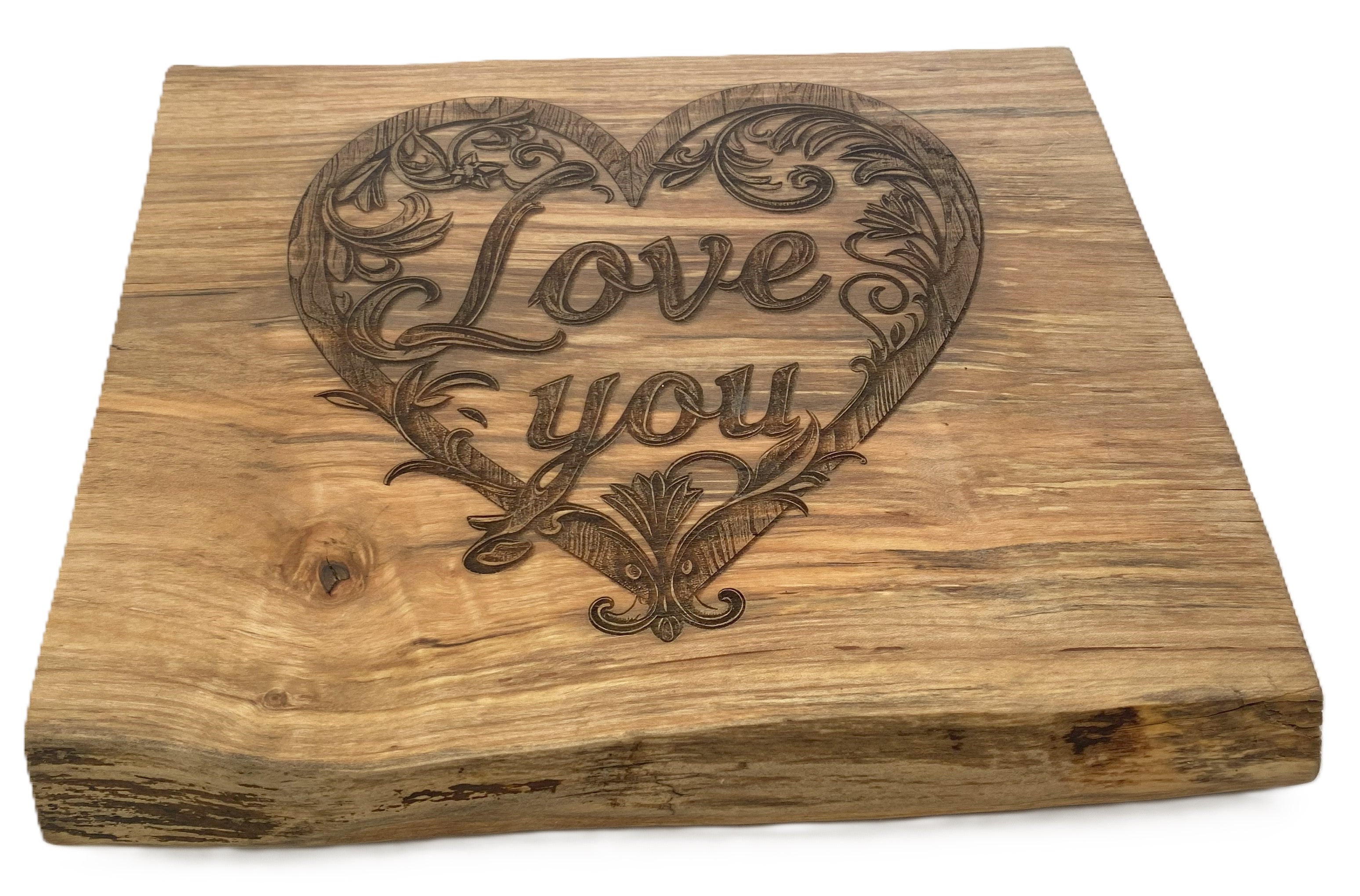 Love You Live Edge Cutting Board / Charcuterie Board