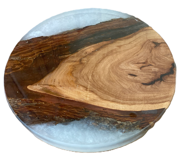 Lazy Susan with Metallic White