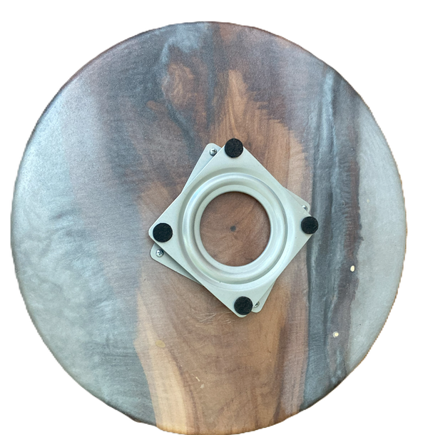 Lazy Susan with Metallic White