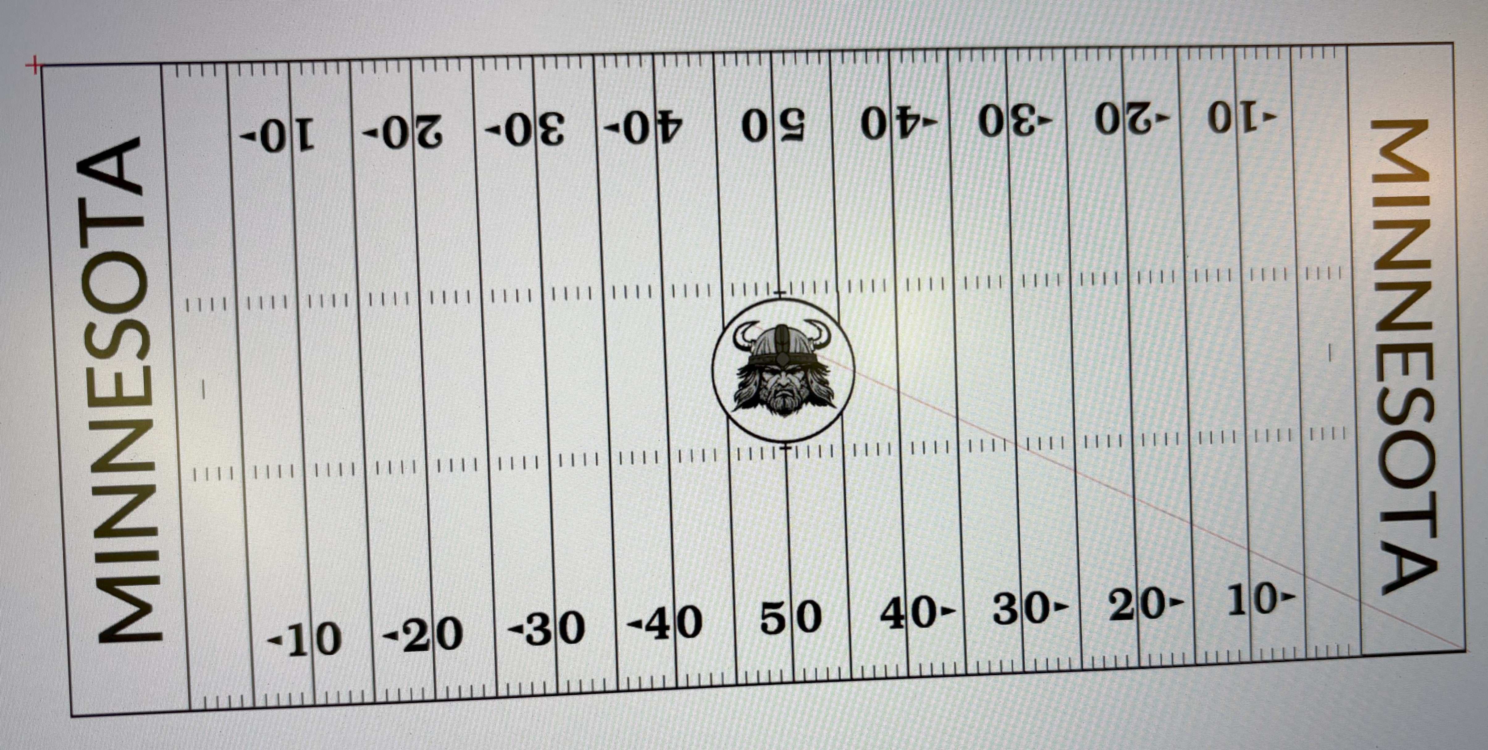 Football Field Charcuterie Tray | Green Bay or Minnesota Football Field Serving Tray