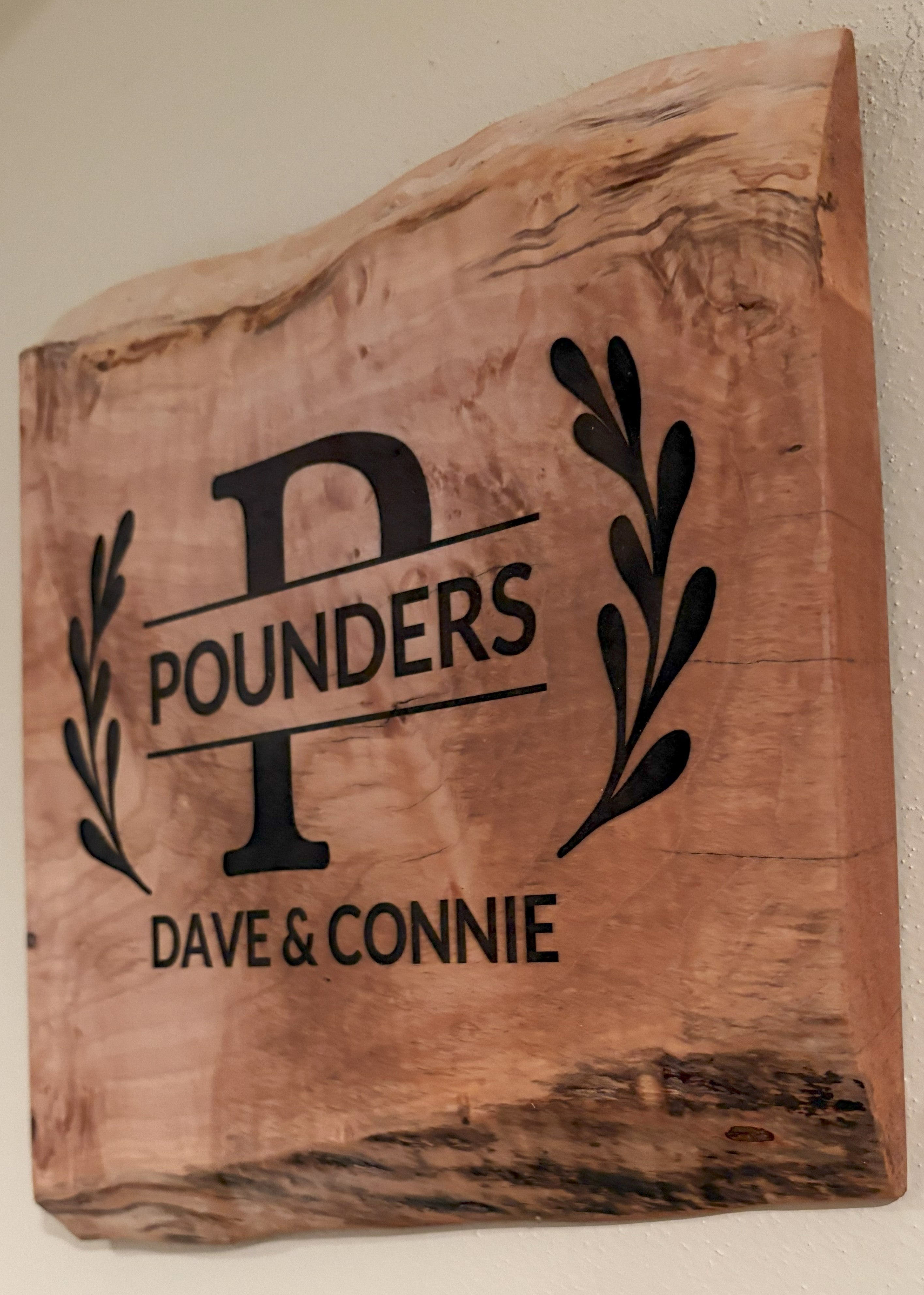 Custom Name Panel | Live Edge Name Panel | Last Name Sign | Welcome To Our Home