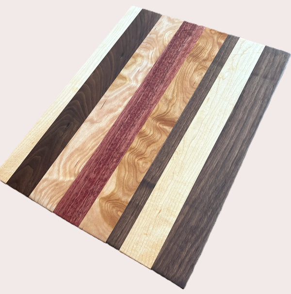 Cutting Board: Four Wood Charcuterie Board
