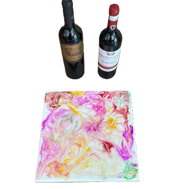 Charcuterie Board With Multiple Patterns