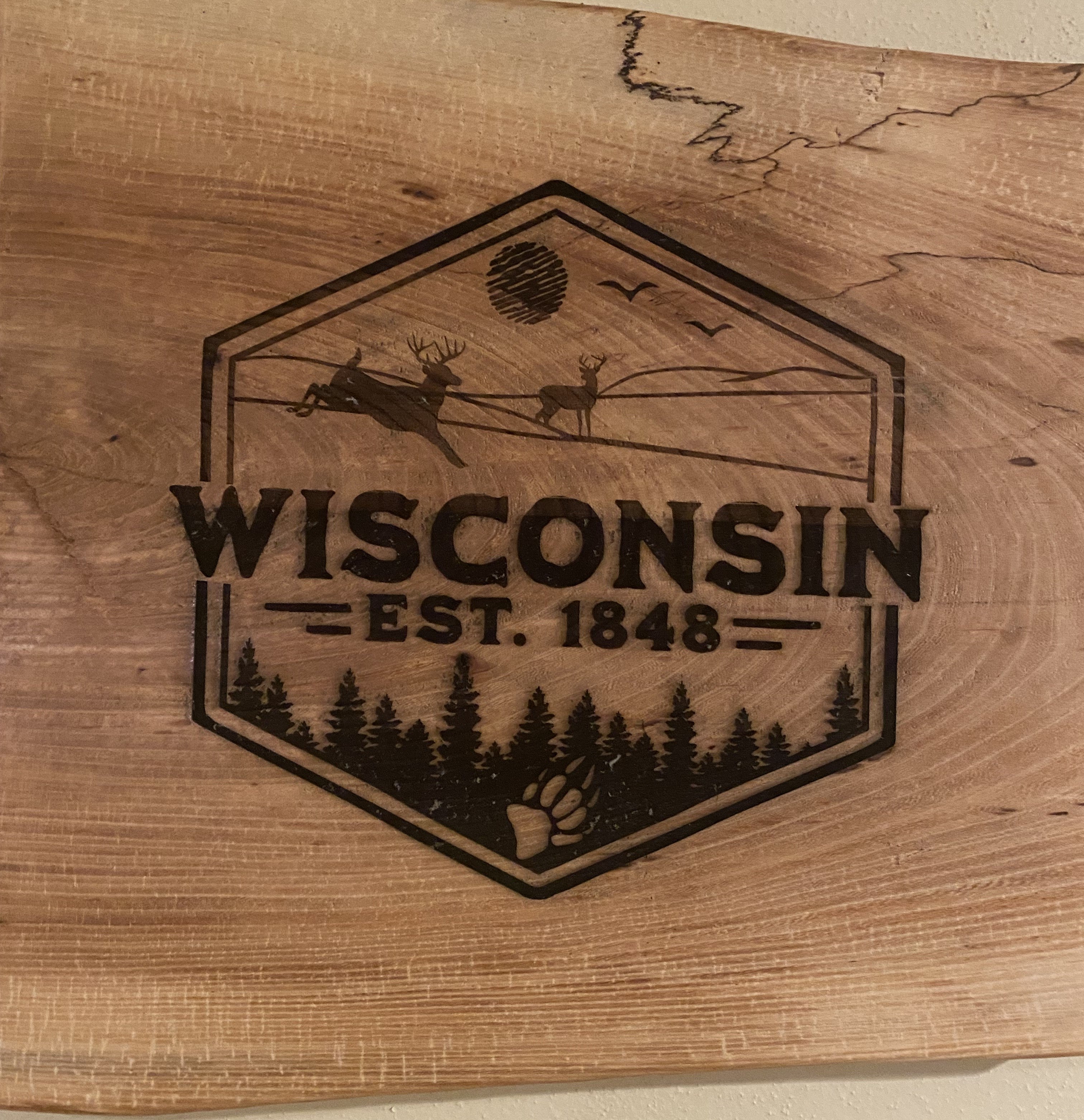 Engraved Funny Signs | Mother's Signs | Shark Coochie Board | I Only Smoke the Good Stuff | Live Edge Signs | Wisconsin Live Edge Signs