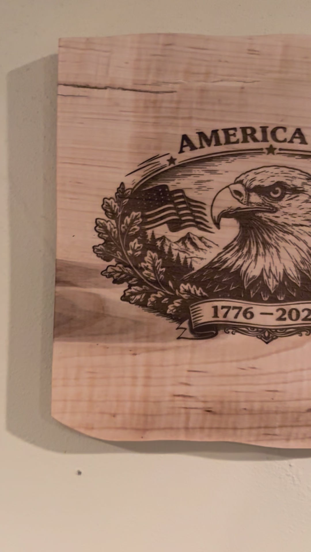 Live Edge America 250 Wall Art: Celebrating USA Birthday